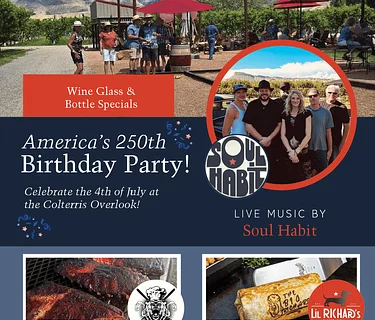 July 4th America 250 Birthday Party at the Overlook!