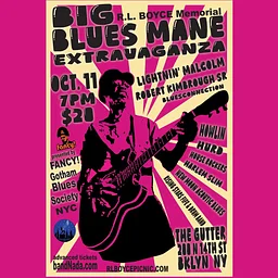 BIG BLUES MANE Extravaganza, R.L BOYCE Memorial