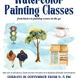 Watercolor Painting Classes / Talleres de Pintura en Acuarela - ages/edad 12+ & adults