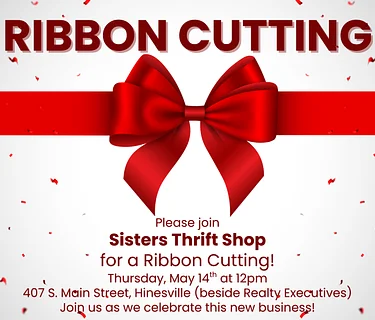 Ribbon Cutting with Sisters Thrift Shop