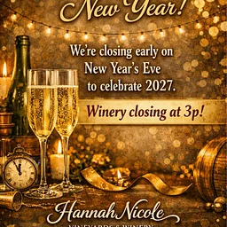 December 31st, 2026🎉🥂 New Year’s Eve at Hannah Nicole Vineyards & Winery 🥂🎉