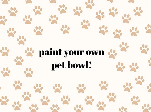 Paint Your Own Pet Bowl