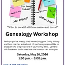 Genealogy Workshop