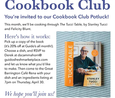 Cookbook Club Potluck: Tucci Table