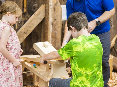 Hands-On History visits the Blue Hill Public Library