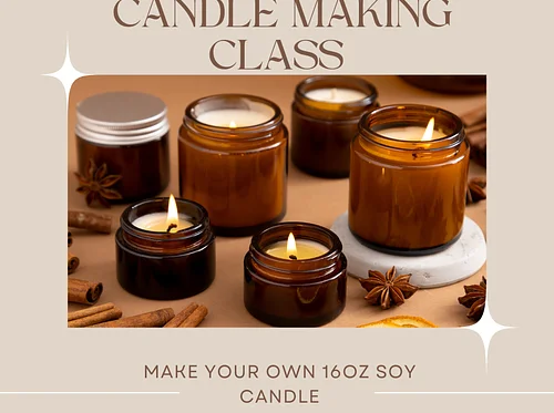 Candle making class at The Vineyard at Hershey