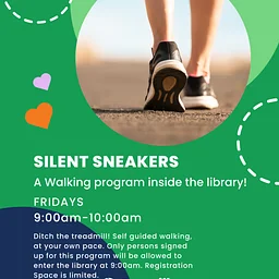 Silent Sneakers Library Walking Program