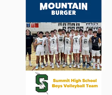SHS Boys Volleyball Team Giveback Day at Mountain Burger