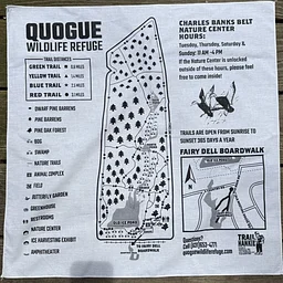 Natural Tie-Dye Trail Map Bandanas