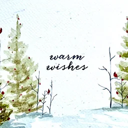 Watercolor Christmas Cards
