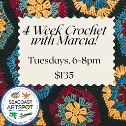 Beginning and Continuing Crochet with Marcia! 4 classes $135