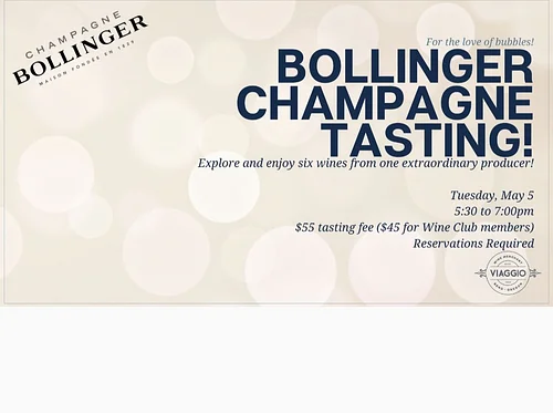 Bollinger Champagne Tasting