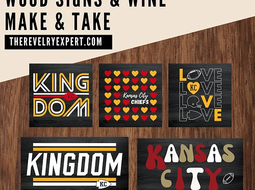 ticketed: Wood signs & wine