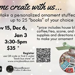 Make a Personalized Book Ornament- registration required