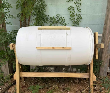 DIY Compost Tumbler, 6/9+6/16