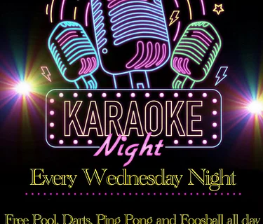 karaoke Night: Free Pool all day