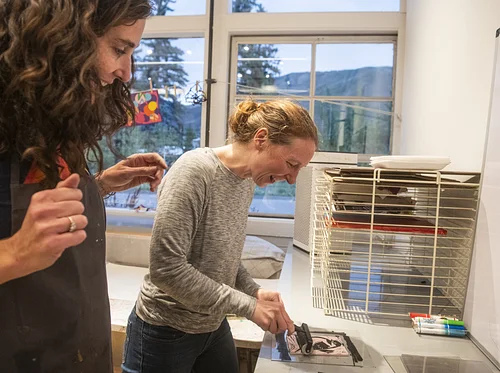 Creative Happy Hour! Linoleum Block Printing