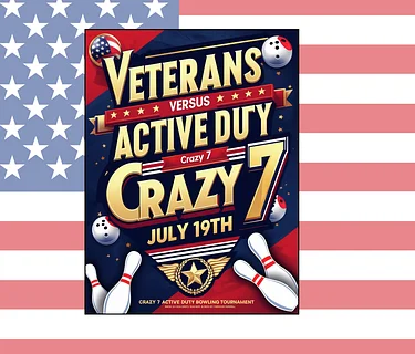 Veterans vs. Active Duty Crazy 7 Bowling Tournament