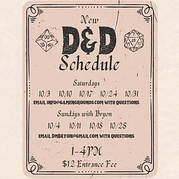 DnD Saturday 10/24