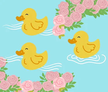 Vintage Duck Pond Cake