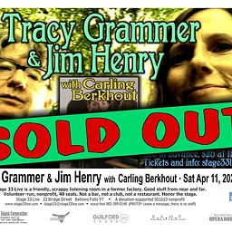 4/11/2026: Tracy Grammer & Jim Henry with Carling Berkhout