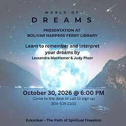 Canceled-Learn to Remember and Interpret Your Dreams @ 6:00 PM