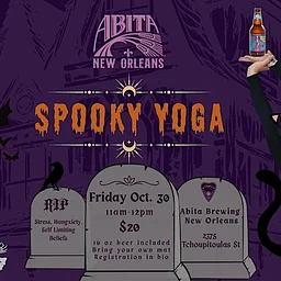 Spooky Yoga at Abita Brewing NOLA