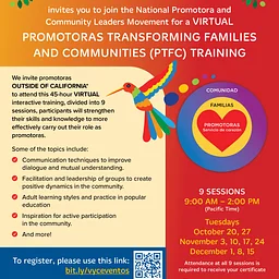 Promotoras outside of California (Spanish) | Promotoras Transforming Families and Communities (PTFC)