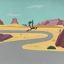Looney Tunes Sunset Canyon Cake