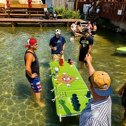 Batter Up Flip Cup in the Water