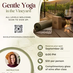 Gentle Yoga In The Vineyard with Nicole