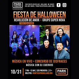 Revolución De Amor (Maná Tribute) + Grupo Super Nova ★ Fiesta de Halloween