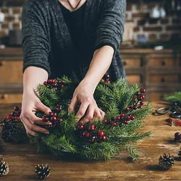 Live Holiday Wreath Making