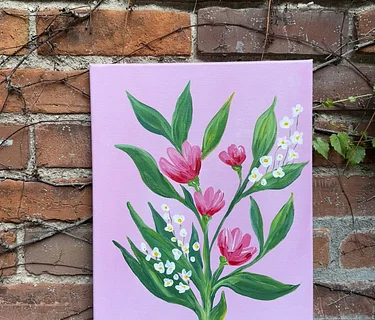 Flower Painting for Mother’s Day 🌸 All Ages