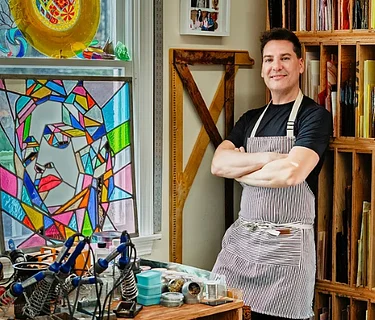 SOLD OUT The Art of Glass Demonstration with Neil Neil Orange Peel