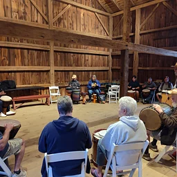 Drum Circle at the Homestead