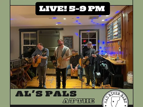 LIVE MUSIC & PUB NIGHT Featuring Al’s Pals!