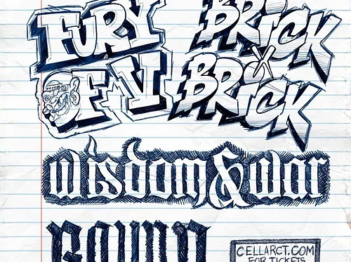 Fury of V, Brick By Brick, Wisdom & War, and Bound