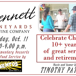 Chuck is Retiring from Bennett Vineyards!