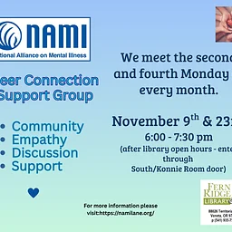 Nov92026 National Alliance on Mental Illness Support GroupRead more »