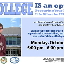 College Is an Option: Preparing Your Teen for Life After the IEP (Zoom)