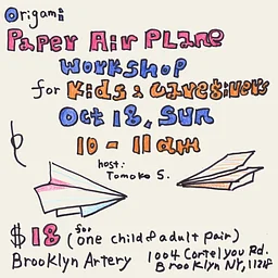 Paper Plane Workshop for Kids & Caregivers