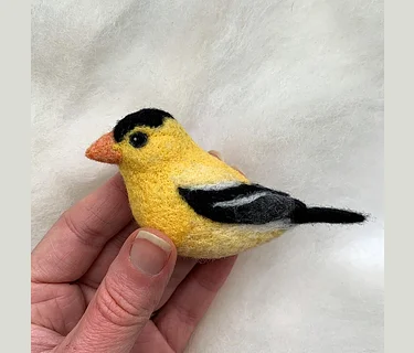 Needle Felting: Bird of the Month: American Goldfinch with Erin Carlson