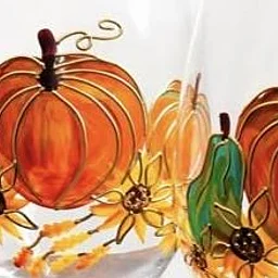 Wine Glass Painting Halloween/Fall Theme