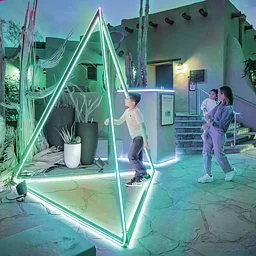 Soundless Socials: Desert Oasis Garden After Dark