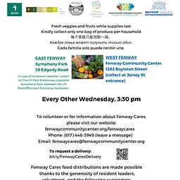 Fenway Cares Food Distribution