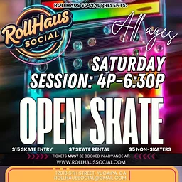 Saturday 4PM Open Skate Session