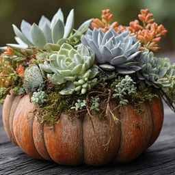 DIY Pumpkin Succulent Centerpiece Class