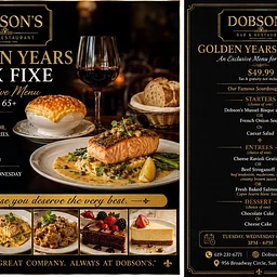 DOBSON’S GOLDEN YEARS PRIX FIXE