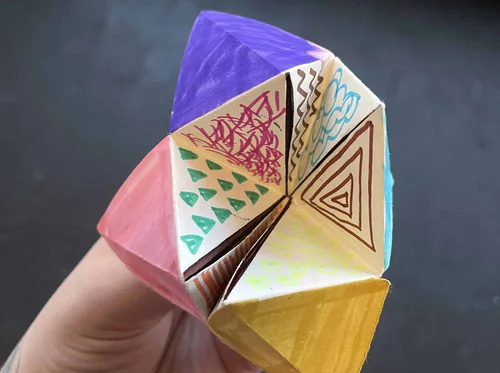 Fortune Teller Zine Making